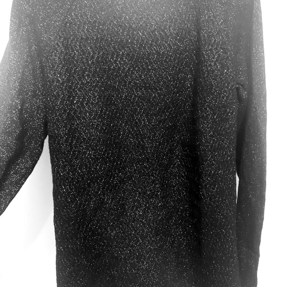 Loft Black Shimmer Sweater Sz XL - Picture 7 of 10